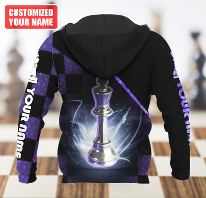 King Chess Shirt, Chess Pieces All-Over Print Unisex Tee