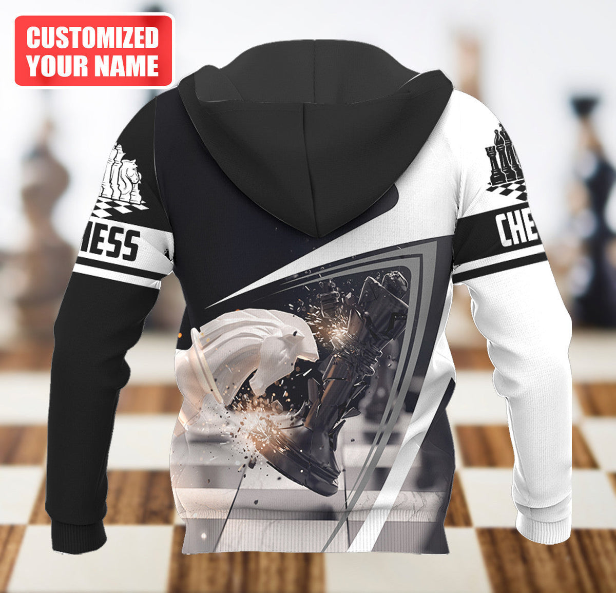 Chess Mastery Shirt, Classic Strategy Board All-Over Print Unisex Tee