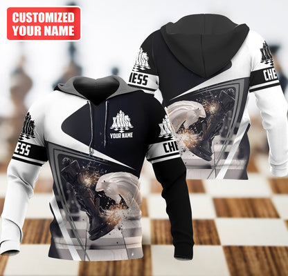 Chess Mastery Shirt, Classic Strategy Board All-Over Print Unisex Tee