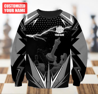 Chess Player Shirt, Chess Pieces All-Over Print Unisex Tee