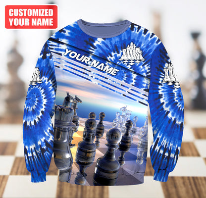 Chess Player Shirt, Chess Pieces All-Over Print Unisex Tee
