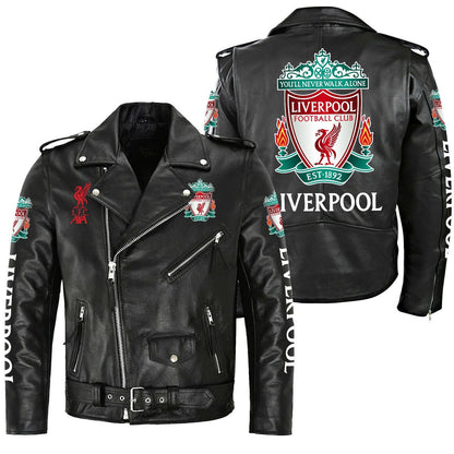 Liverpool Zipper Vintage Leather Jacket S010202