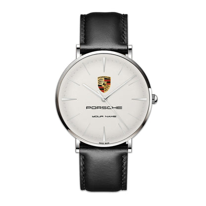 Personalized Pors Luxury Quartz Leather Watch P220306