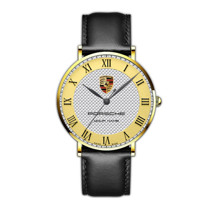 Personalized Pors Luxury Quartz Leather Watch P220310