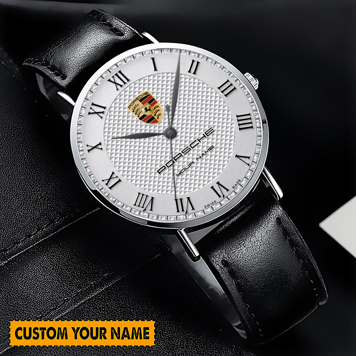 Personalized Pors Luxury Quartz Leather Watch P220310