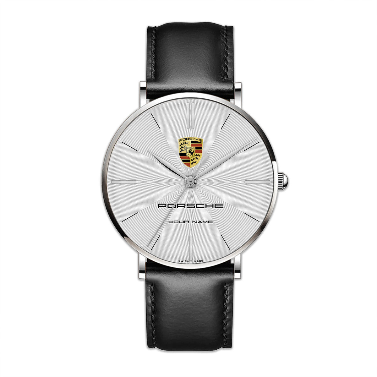 Personalized Pors Luxury Quartz Leather Watch P260306