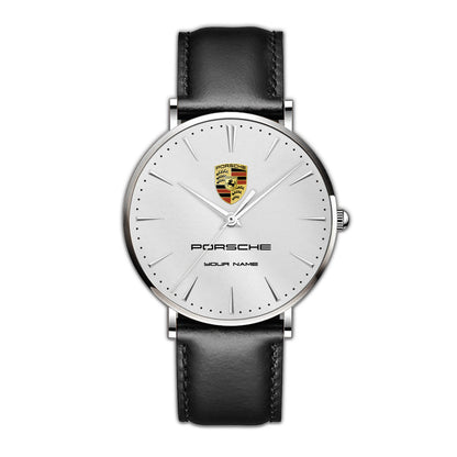 Personalized Pors Luxury Quartz Leather Watch P030402