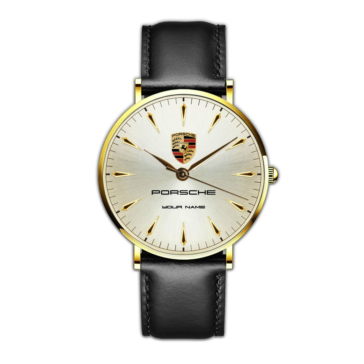 Personalized Pors Luxury Quartz Leather Watch P040504