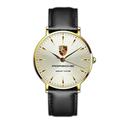 Personalized Pors Luxury Quartz Leather Watch P040504