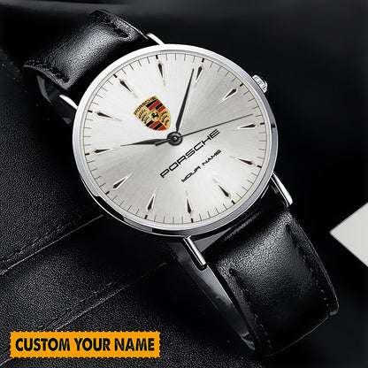 Personalized Pors Luxury Quartz Leather Watch P040504