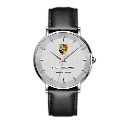 Personalized Pors Luxury Quartz Leather Watch P080401