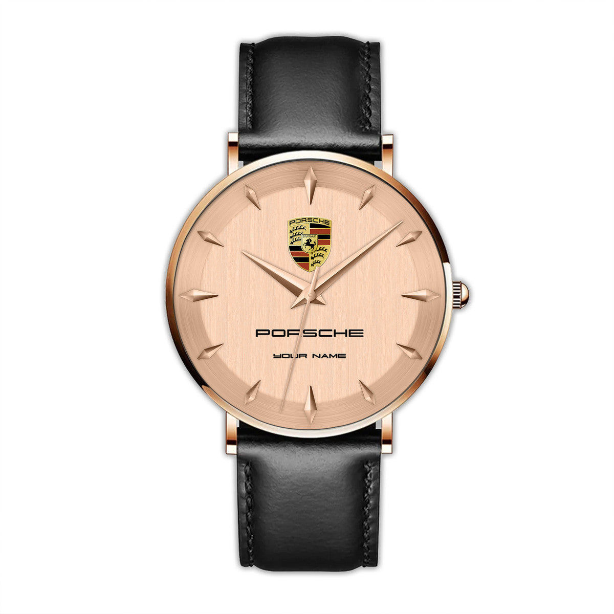 Personalized Pors Luxury Quartz Leather Watch P080401