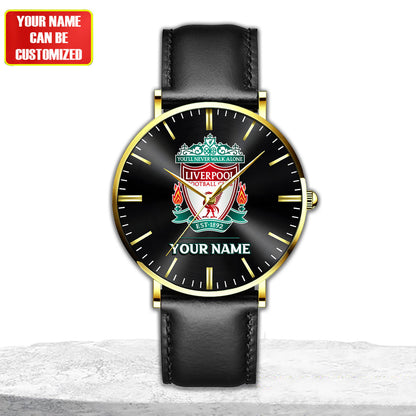 Personalized Liverpool Quartz Leather Watch Q100407