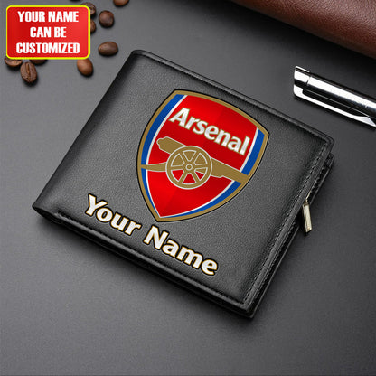 Personalized Arsenal Leather Wallet Q100408