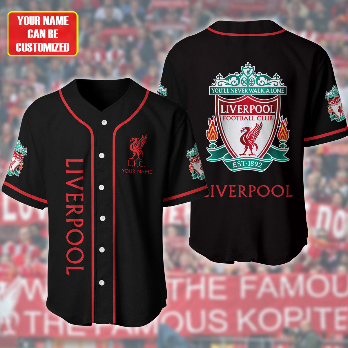 Personalized Liverpool - Baseball Jersey Shirt 3D S100408