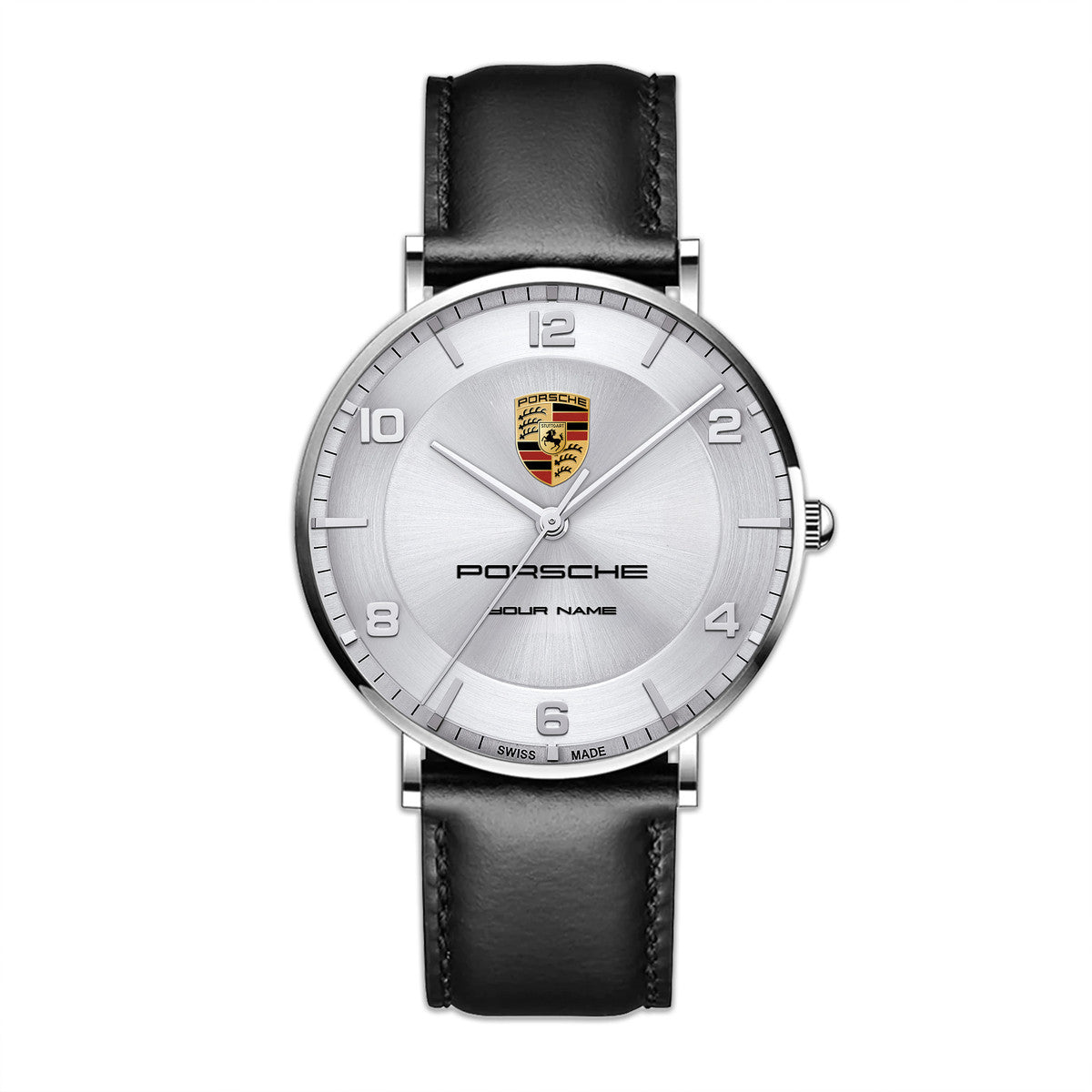Personalized Pors Luxury Quartz Leather Watch P120401