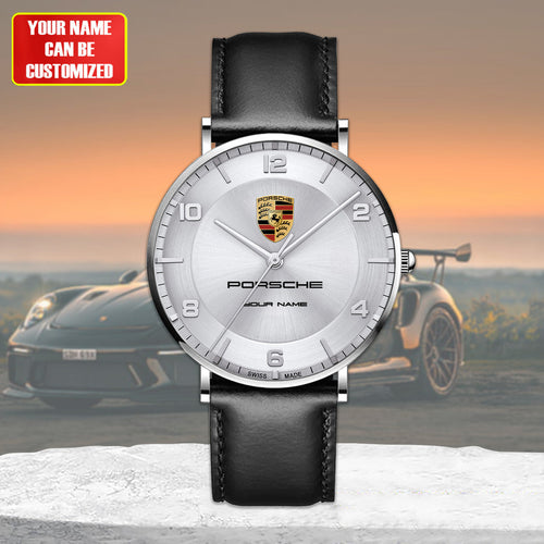 Personalized Pors Luxury Quartz Leather Watch P120401