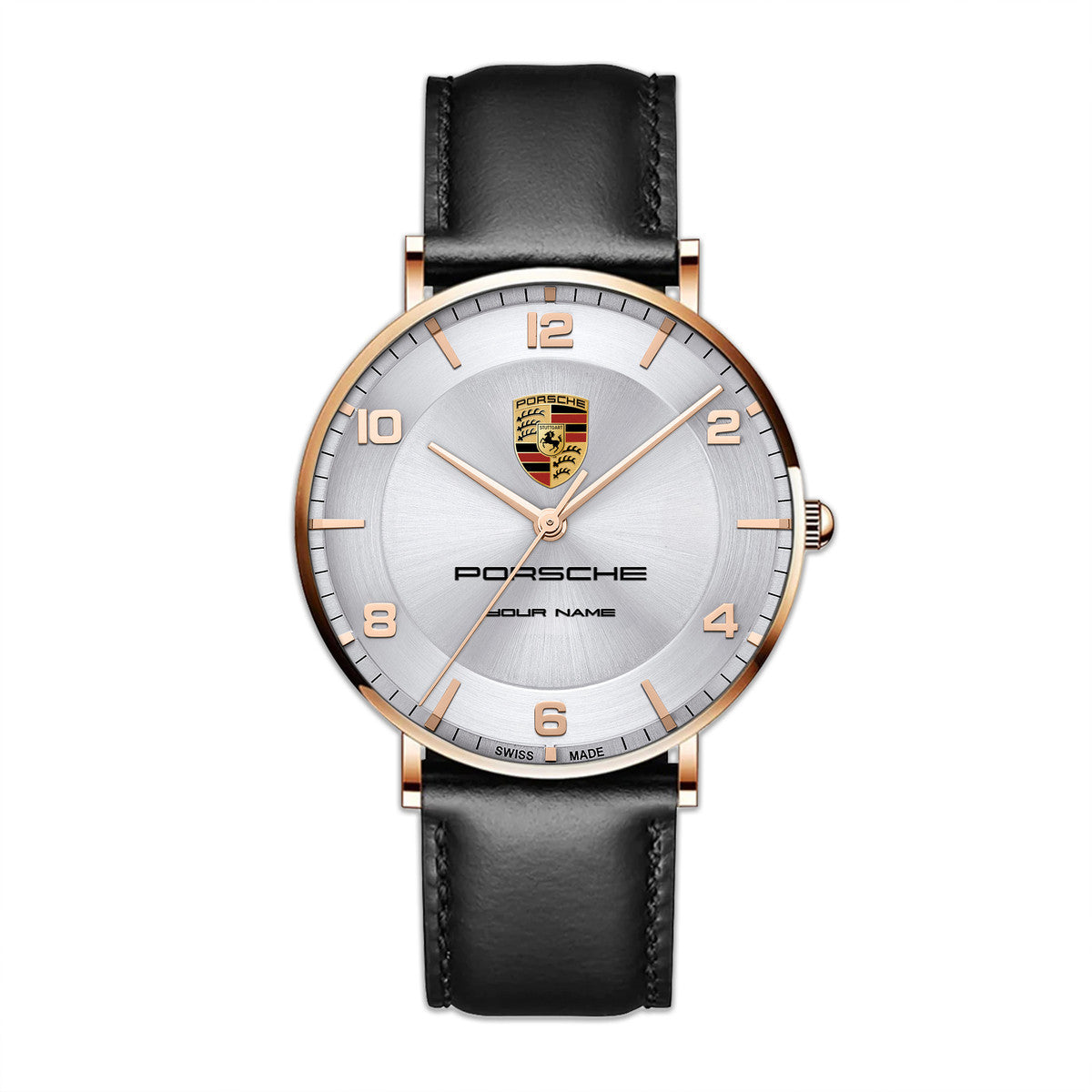 Personalized Pors Luxury Quartz Leather Watch P120401