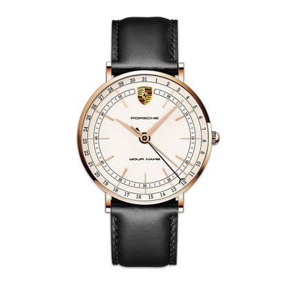 Personalized Pors Classic Quartz Leather Watch P150401