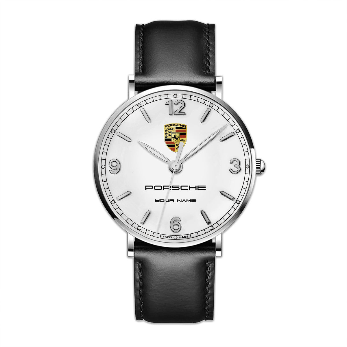 Personalized Pors Luxury Quartz Leather Watch P270401