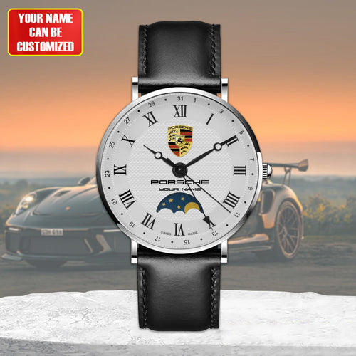 Personalized Pors Luxury Quartz Leather Watch P290404
