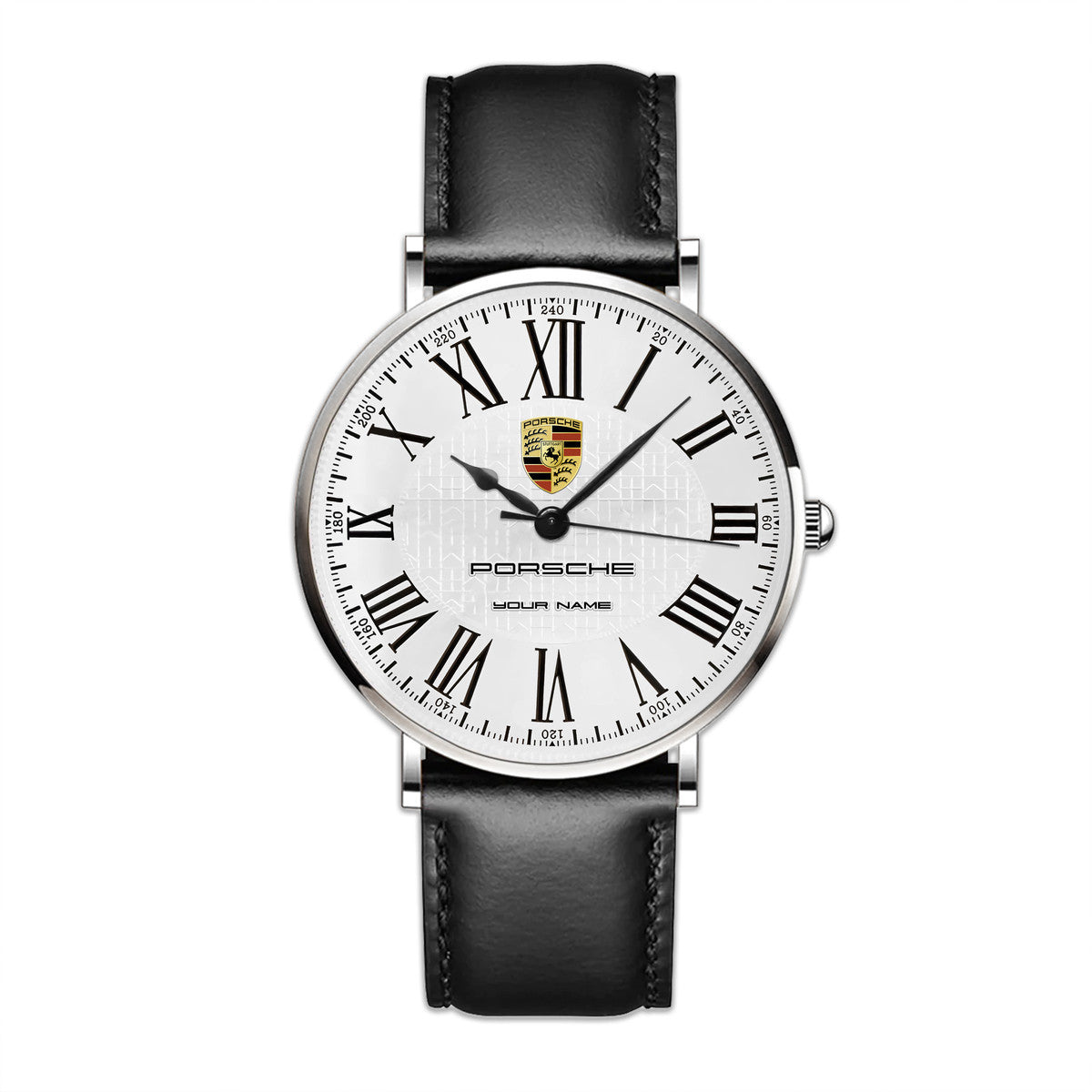 Personalized Pors Luxury Quartz Leather Watch P030403