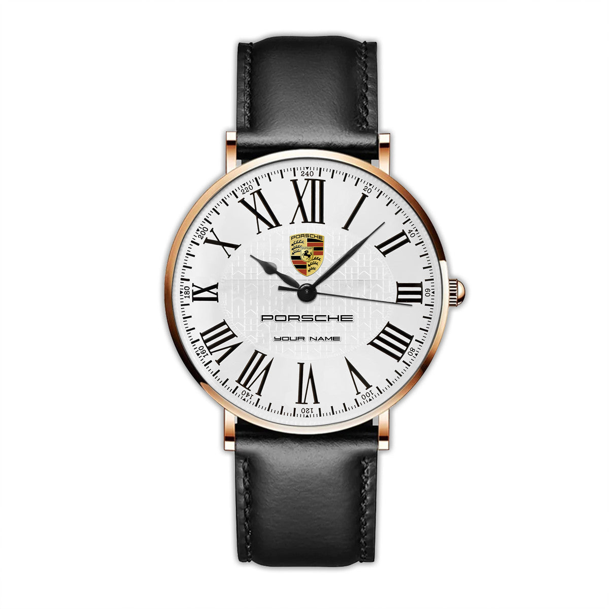 Personalized Pors Luxury Quartz Leather Watch P030403