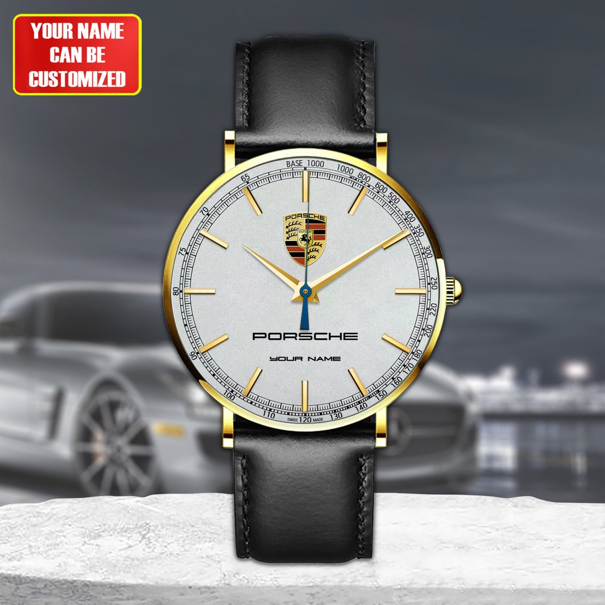 Personalized Pors Luxury Quartz Leather Watch P300801