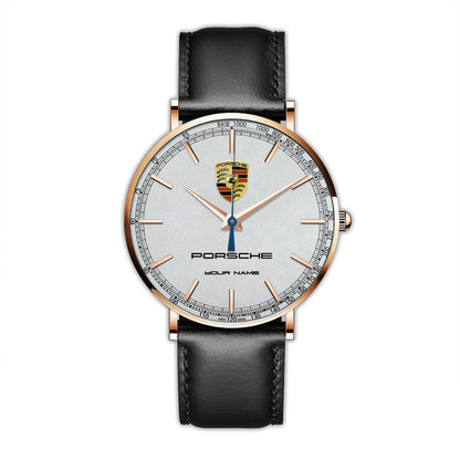 Personalized Pors Luxury Quartz Leather Watch P300801
