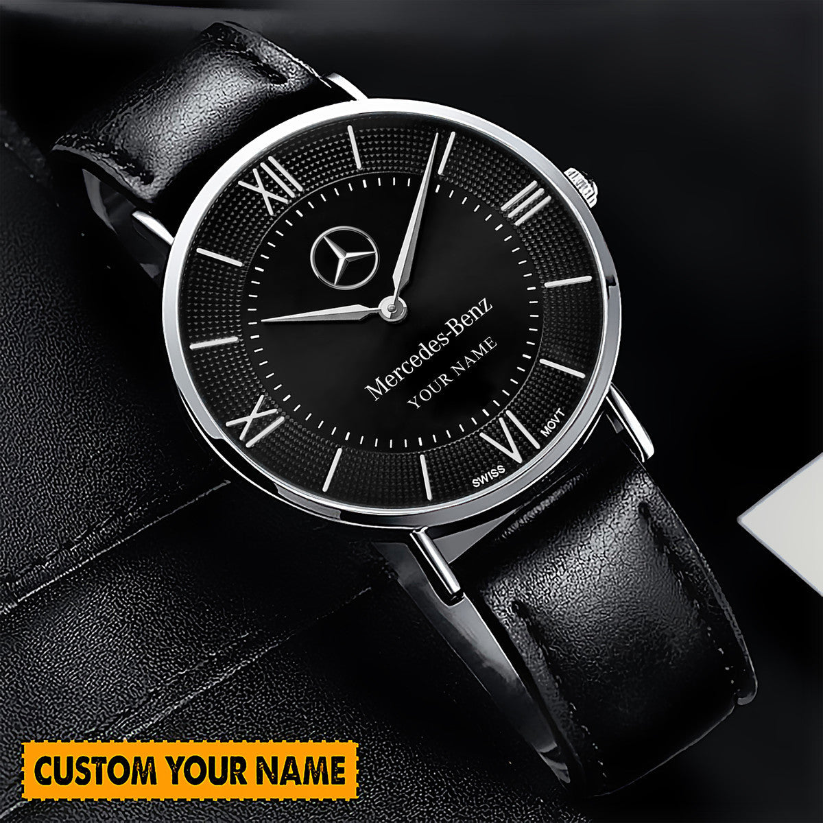 Personalized Merc Luxury Quartz Leather Watch QB110905