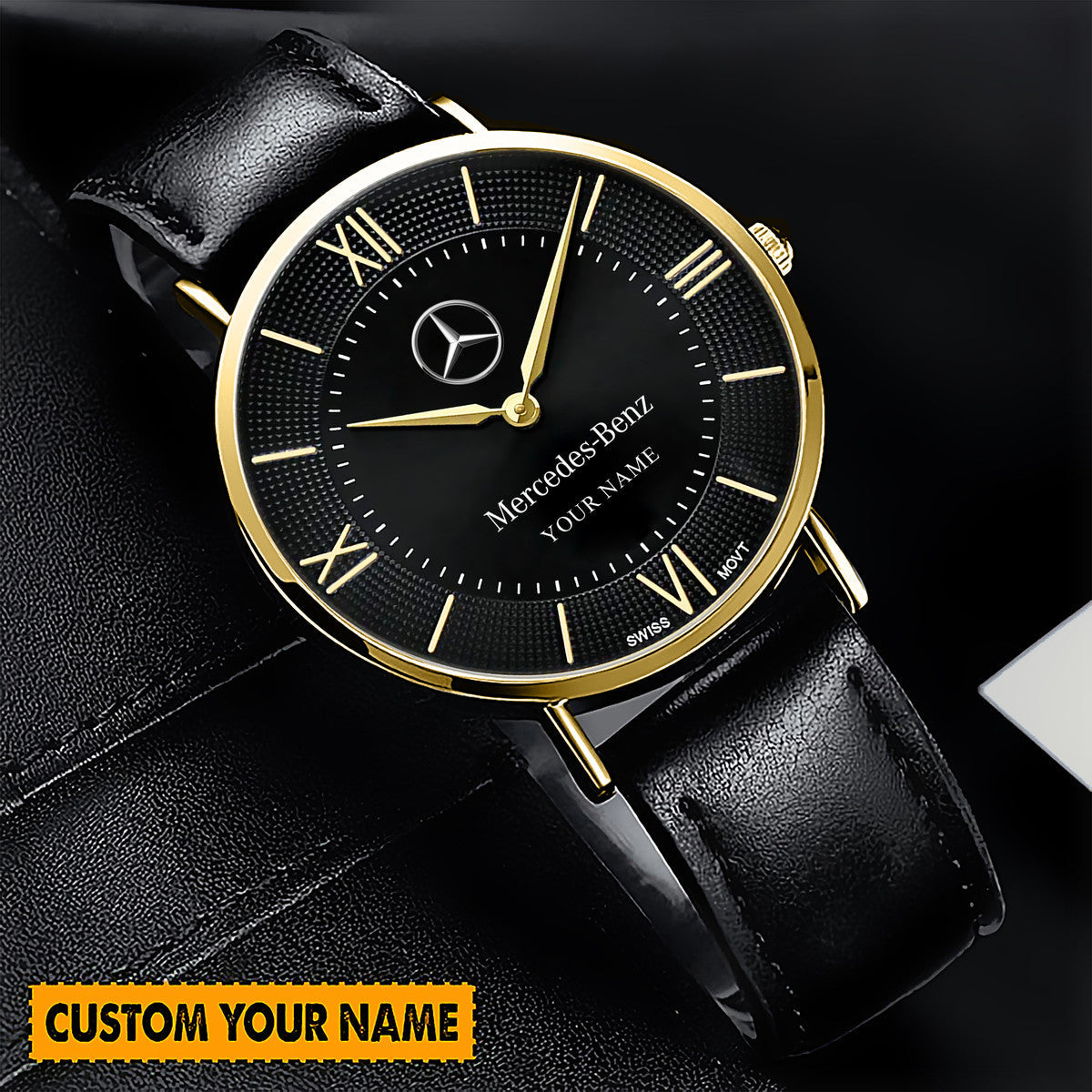 Personalized Merc Luxury Quartz Leather Watch QB110905