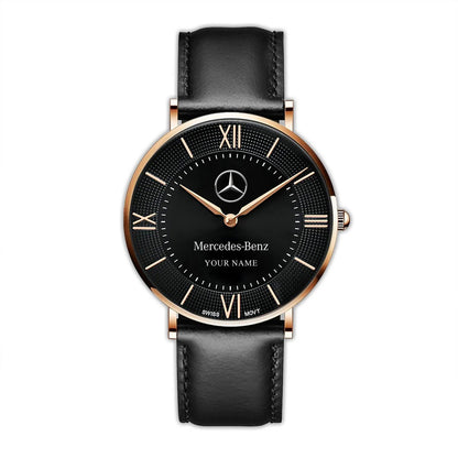 Personalized Merc Luxury Quartz Leather Watch QB110905