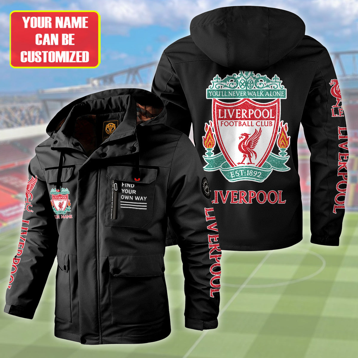Liverpool Windbreaker Hooded Jacket Q120906