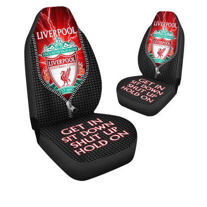 Liverpool Lightning Hold on Funny Car Seat Covers Universal Fit Set 2 Q110907