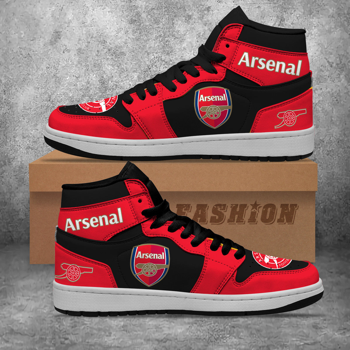 Arsenal AJ1 High Custom Sneaker Q200906