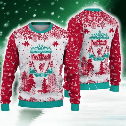 Liverpool Q3 Ugly Christmas Sweater , Unisex Wool Sweater