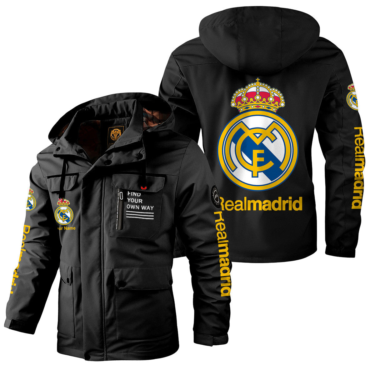 Real Madrid Windbreaker Hooded Jacket S021004