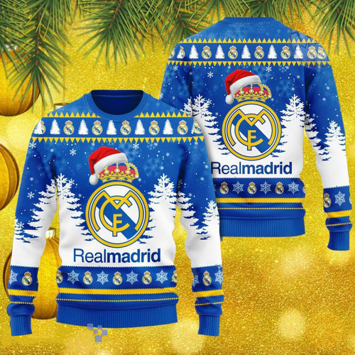 Real Madrid S2 Ugly Christmas Sweater , Unisex Wool Sweater