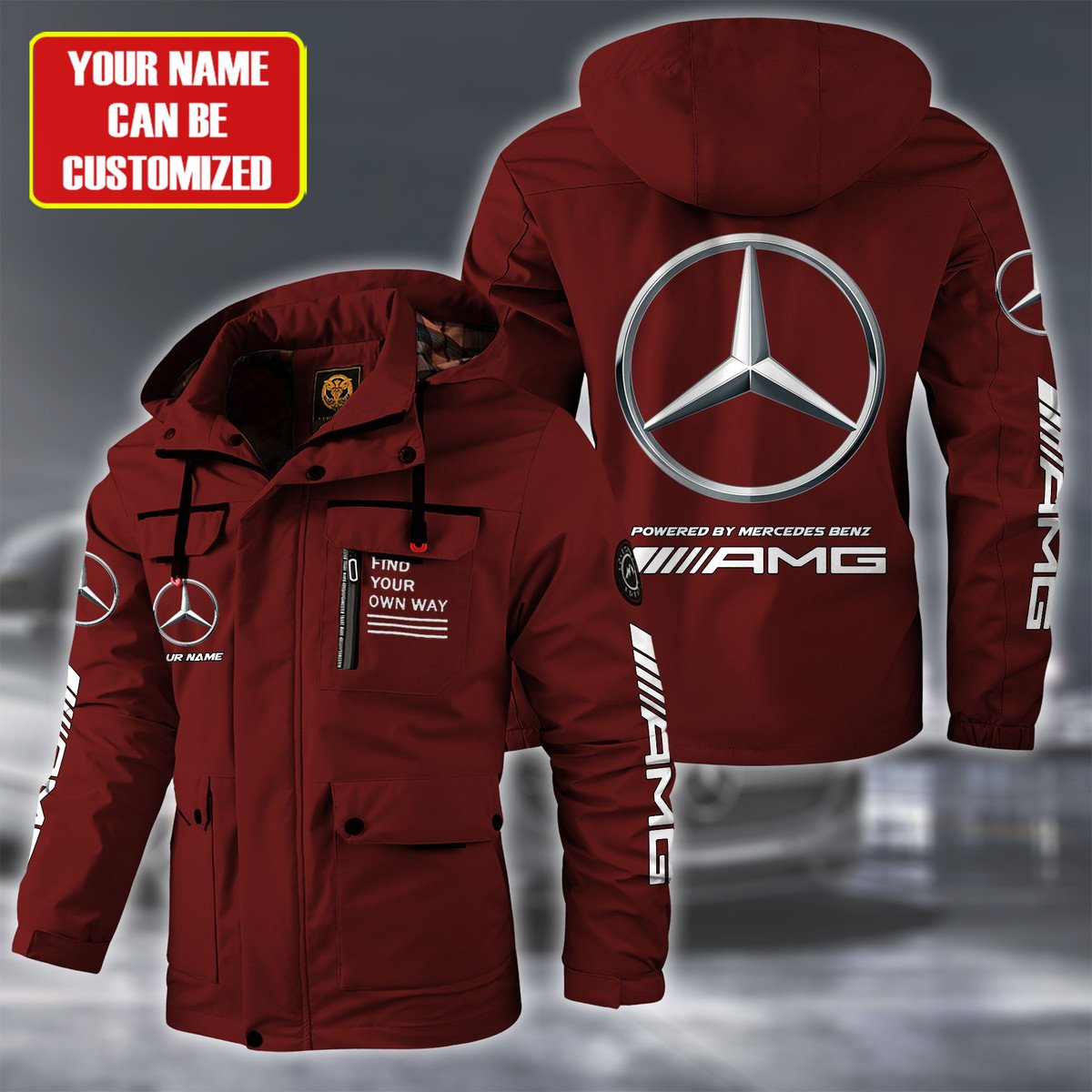 Merc AMG Windbreaker Hooded Jacket QB041001