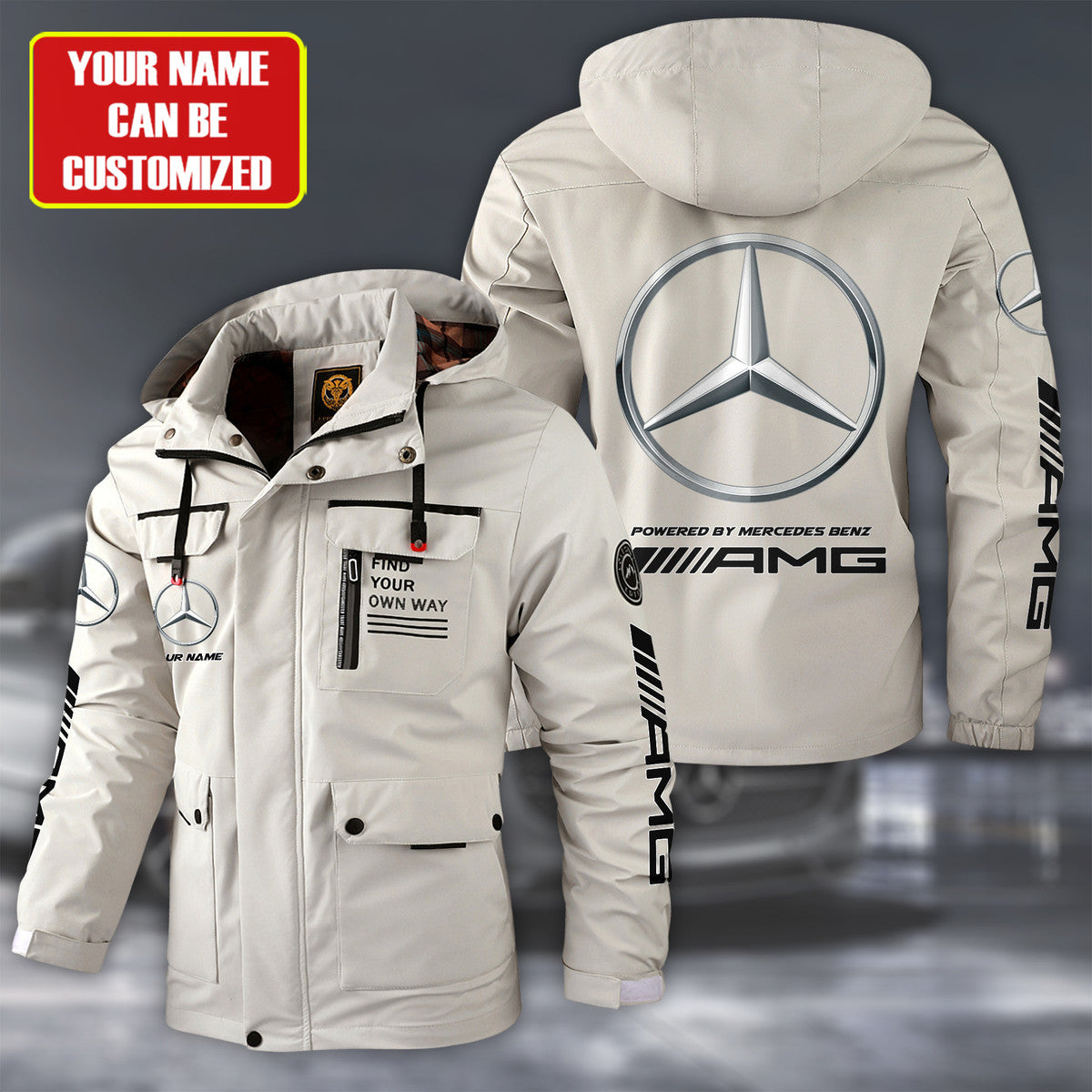 Merc AMG Windbreaker Hooded Jacket QB041001