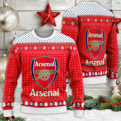 Arsenal S2 Ugly Christmas Sweater , Unisex Wool Sweater S071003