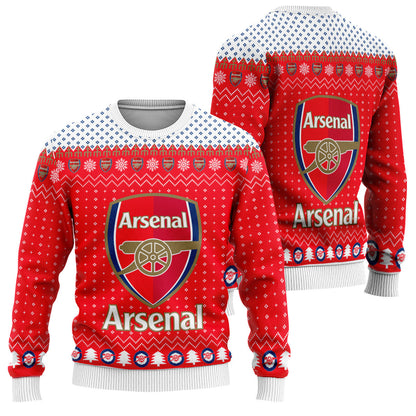 Arsenal S2 Ugly Christmas Sweater , Unisex Wool Sweater S071003