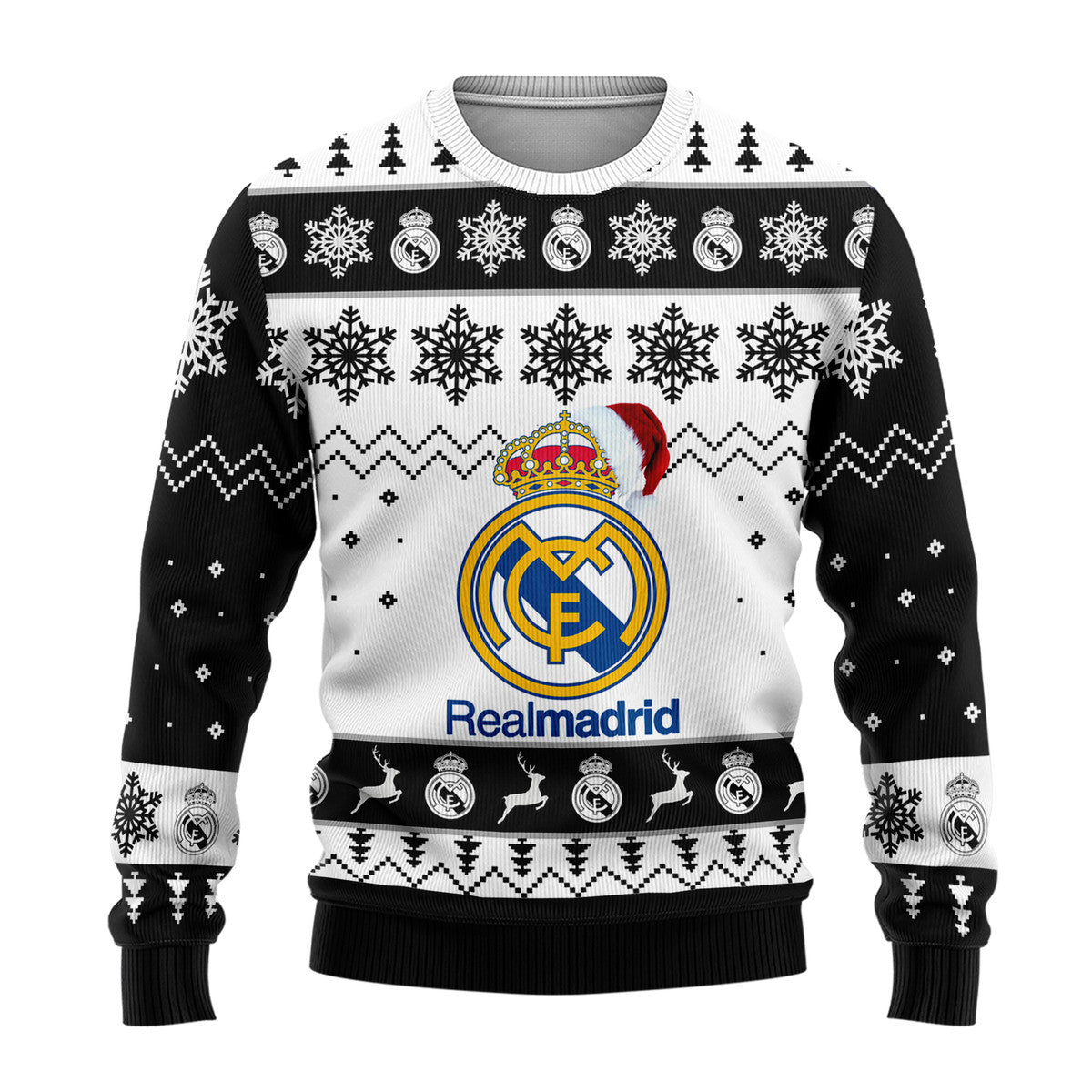 Real Madrid Q2 Ugly Christmas Sweater , Unisex Wool Sweater Q051004