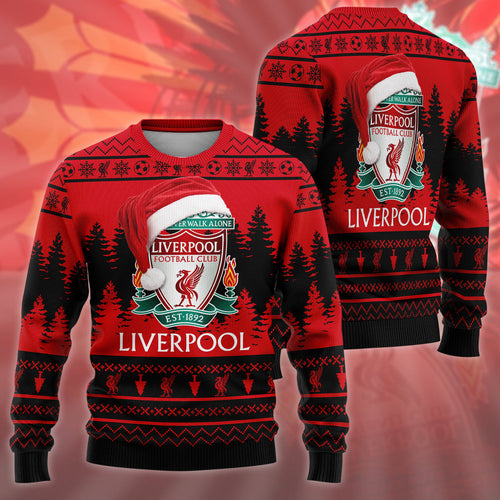 Liverpool Q12 Ugly Christmas Sweater , Unisex Wool Sweater Q091008