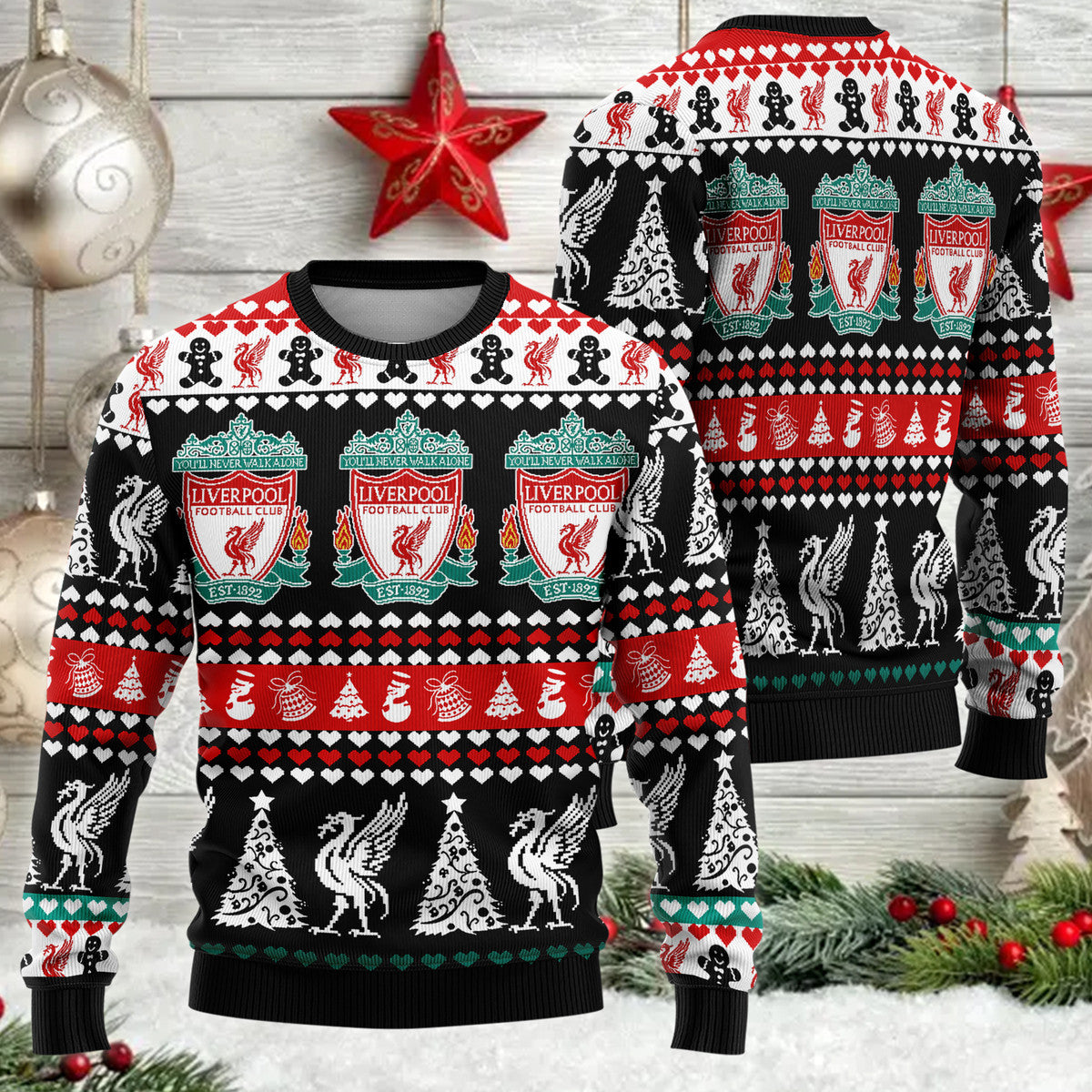 Liverpool Ugly Christmas Sweater , Unisex Wool Sweater QB091006