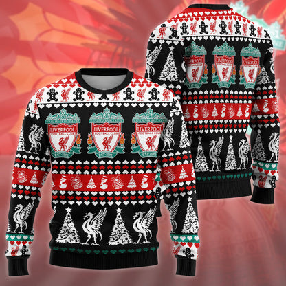 Liverpool Ugly Christmas Sweater , Unisex Wool Sweater QB091006