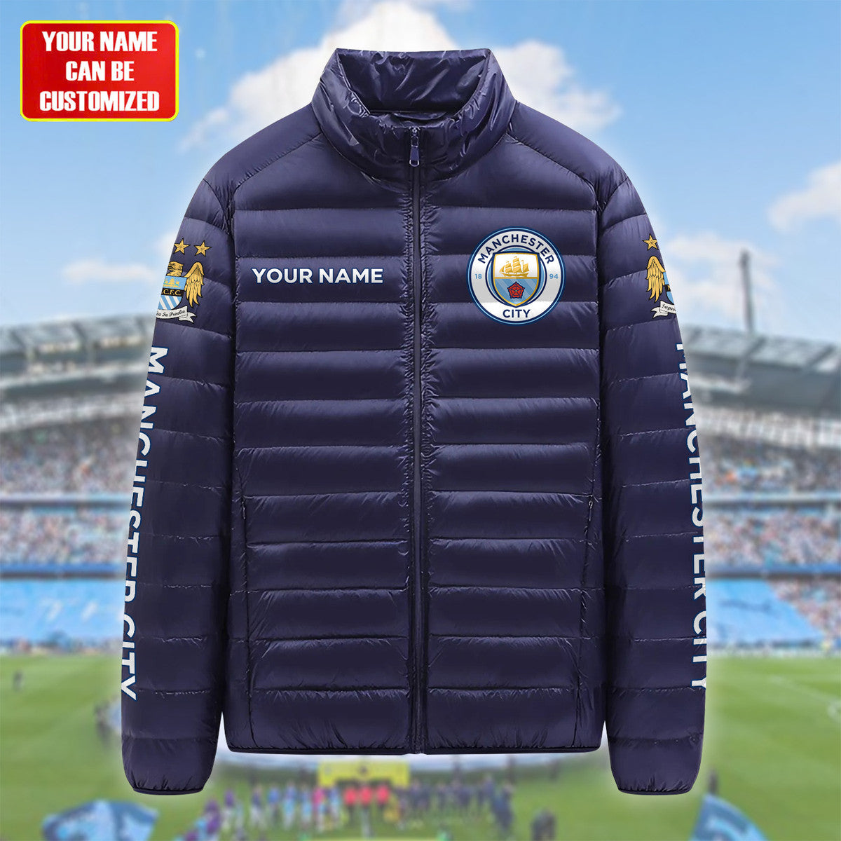 Personalized Manchester City Ultra Light Down Jacket S111003