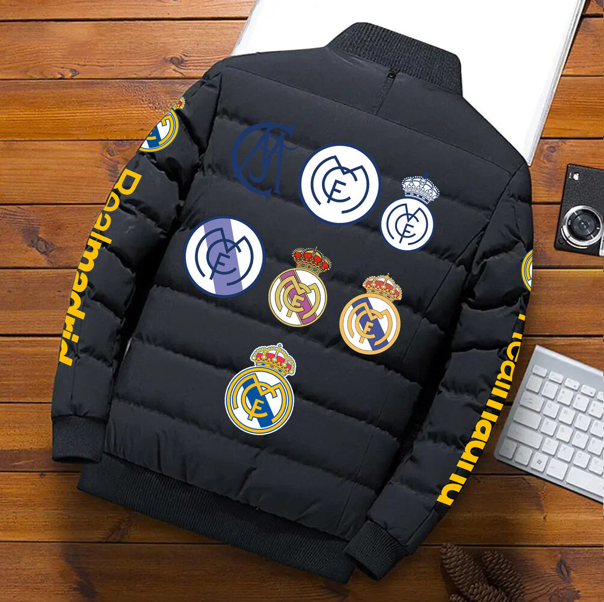 Personalized Real Madrid V2 Puffer Jacket Q111003