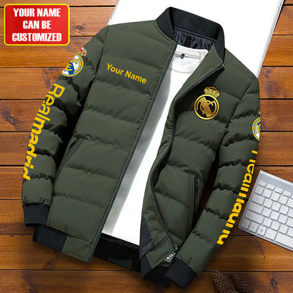 Personalized Real Madrid V2 Puffer Jacket Q111003