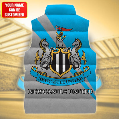 Newcastle United Sleeveless Windproof Puffer Jacket 3D QB141004